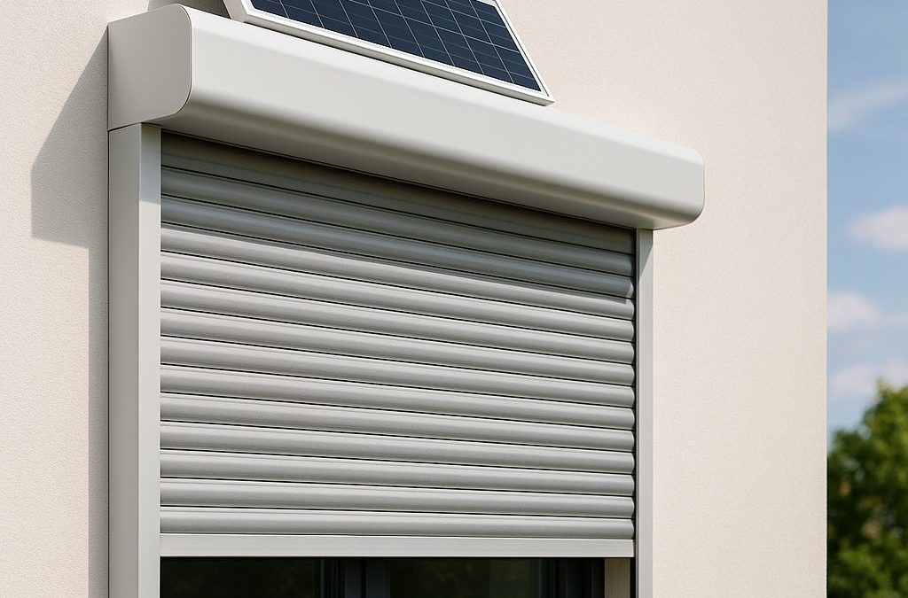 Volet roulant solaire sans fil à poser