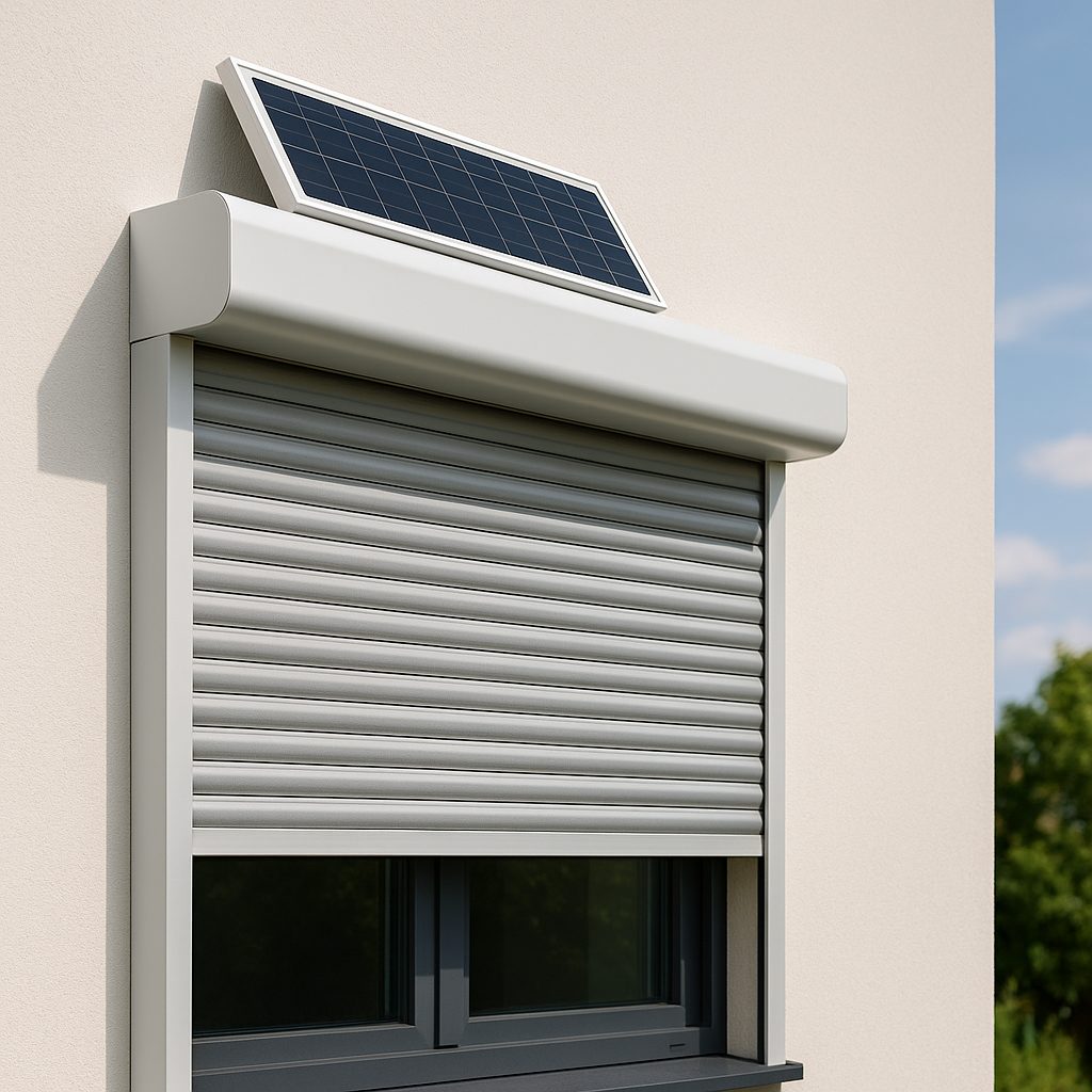 Volet roulant solaire sans fil à poser